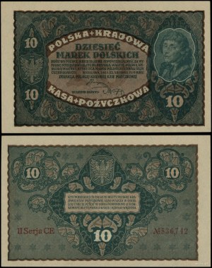 Poland, 10 Polish marks, 23.08.1919