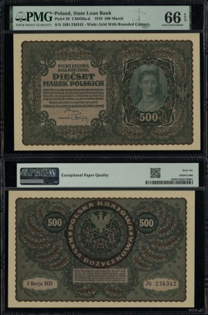 Poland, 500 Polish marks, 23.08.1919