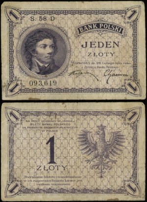 Poland, 1 zloty, 28.02.1919