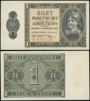 Poland, 1 zloty, 1.10.1938