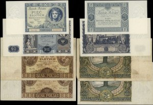 Poland, set of 4 banknotes, 1930-1936