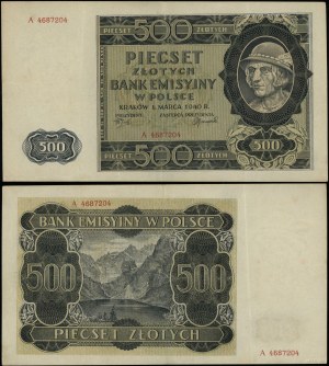 Poland, 500 zloty, 1.03.1940