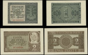 Poland, set: 1 and 2 gold, 1.08.1941