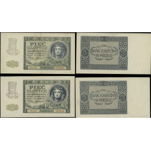 Polska, zestaw: 2 x 5 złotych, 1.08.1941