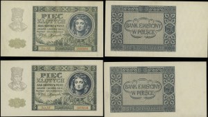 Poland, set: 2 x 5 gold, 1.08.1941