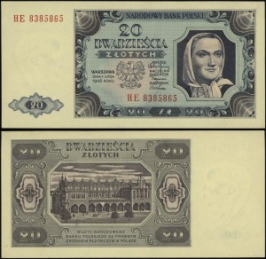 Poland, 20 zloty, 1.07.1948