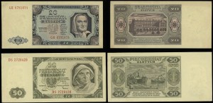 Poland, set of 2 banknotes, 1948