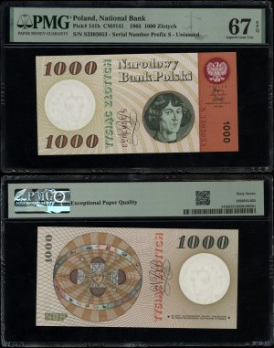 Poland, 1,000 zloty, 29.10.1965