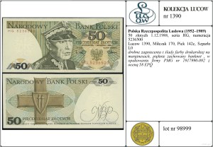 Poland, 50 zloty, 1.12.1988