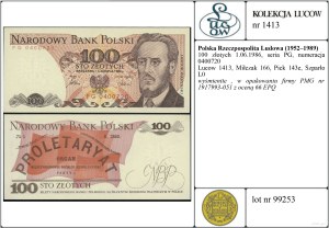 Poland, 100 zloty, 1.06.1986