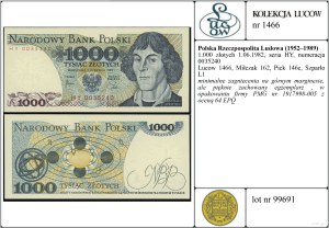 Poland, 1,000 zloty, 1.06.1982