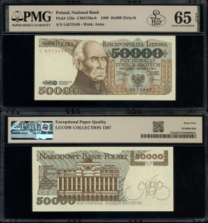 Poland, 50,000 zloty, 1.12.1989