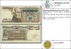 Poland, 50,000 zloty, 1.12.1989