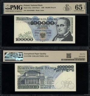 Poland, 100,000 zloty, 1.02.1990