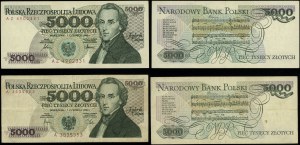 Poland, set: 2 x 5,000 zloty, 1.06.1982 and 1.06.1986