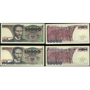 Polska, zestaw: 2 x 10.000 złotych, 1.12.1988