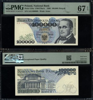 Poland, 100,000 zloty, 1.02.1990