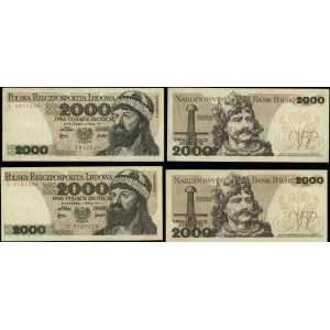Polska, zestaw: 2 x 2.000 złotych, 1.05.1977
