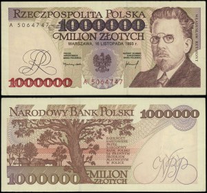 Poland, 1,000,000 zloty, 16.11.1993