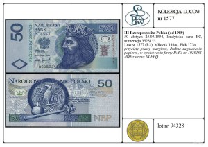 Poland, 50 zloty, 25.03.1994