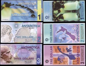 Antarctica, set of 6 bills, 2008-2011