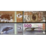 tereny Arktyki, zestaw 14 banknotów