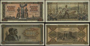 Greece, set: 5,000 drachmas and 10,000 drachmas, 20.06.1942 and 29.12.1942