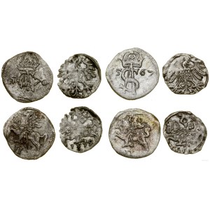 Polska, zestaw 4 monet, 1553-1570