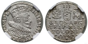 Poland, trojak, 1594, Malbork