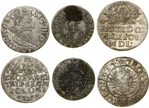 Poland, set of 3 coins, 1596-1622