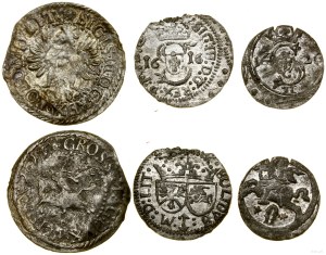 Poland, set of 3 coins, 1613-1620