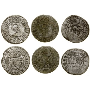 Polska, zestaw: 3 x szeląg, 1592-1600