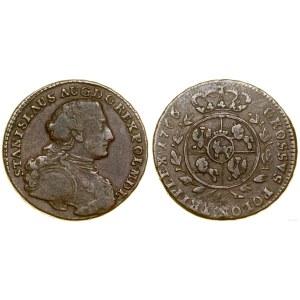 Polska, trojak, 1766 g, Kraków