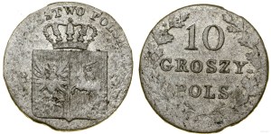 Poland, 10 groszy, 1831 KG, Warsaw