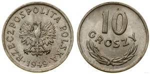 Poland, 10 pennies, 1949, Kremnica