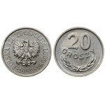 Polska, klaser z monetami polskimi, z lat 1949-1972, Kremnica i Warszawa