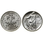 Polska, klaser z monetami polskimi, z lat 1949-1972, Kremnica i Warszawa