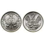 Polska, klaser z monetami polskimi, z lat 1949-1972, Kremnica i Warszawa