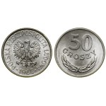Polska, klaser z monetami polskimi, z lat 1949-1972, Kremnica i Warszawa