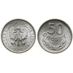 Polska, klaser z monetami polskimi, z lat 1949-1972, Kremnica i Warszawa