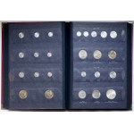 Polska, klaser z monetami polskimi, z lat 1949-1972, Kremnica i Warszawa
