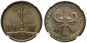 Poland, 10 zloty, 1965, Warsaw