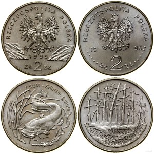 Polska, zestaw 2 x 2 złote, 1995, Warszawa