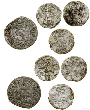 Duchy of Courland, set of 4 coins, 1579-1584