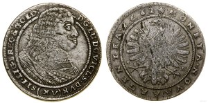 Silesia, 15 krajcars, 1662, Brzeg