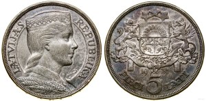 Latvia, 5 lats, 1929, London