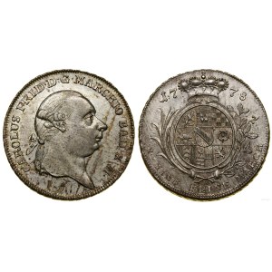 Niemcy, talar, 1778 HW, Durlach