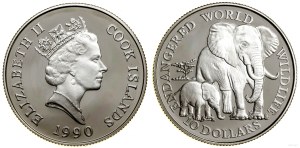 Cook Islands, $10, 1990, Tadworth