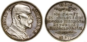 Czechoslovakia, 85th anniversary of the birth of Thomas Garrique Masaryk, 1935