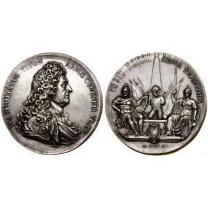 Francja, medal pamiątkowy - XIX-wieczna odbitka medalu z roku, 1705